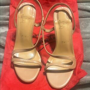 Christian Louboutin Nude Leather Heels